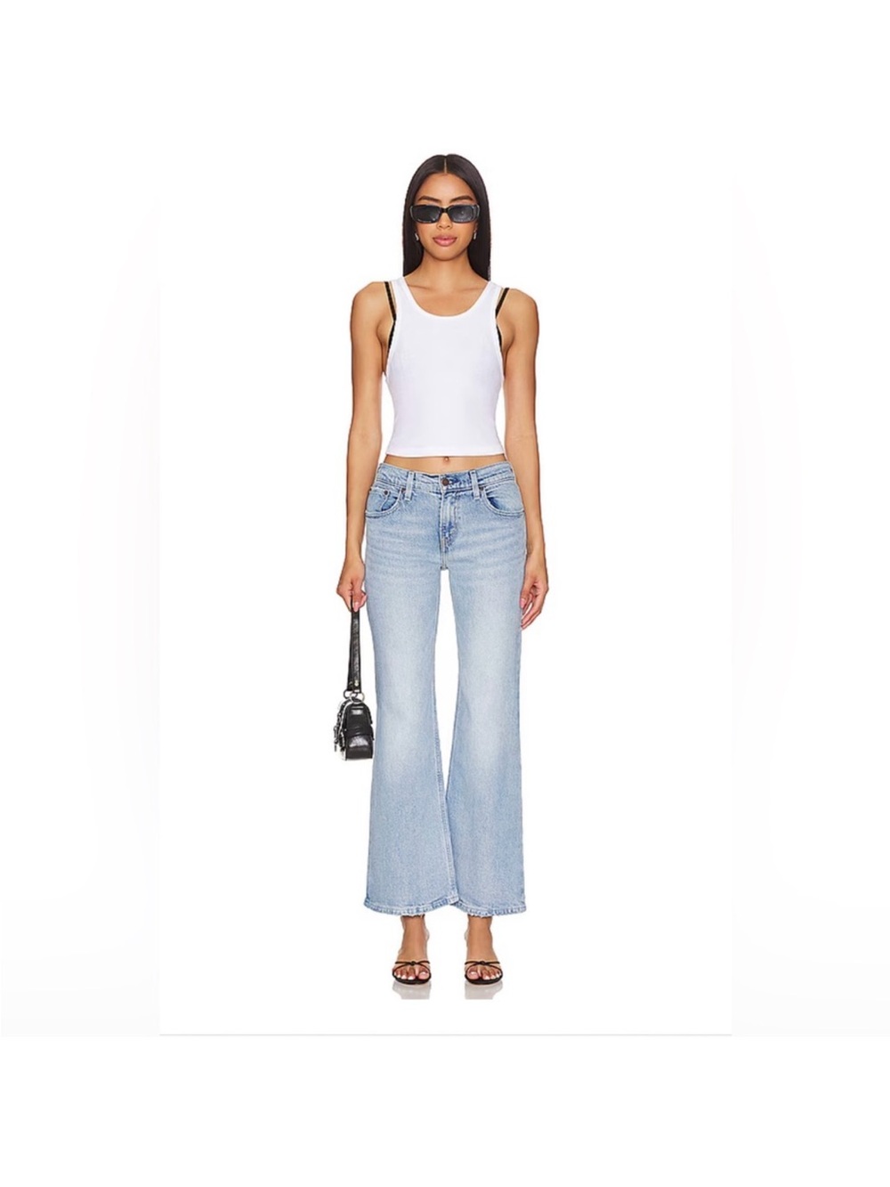 Levi's Light Blue High-Rise Flare Jeans